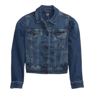 GAP Kids Puffer Sleeve Denim Jacket